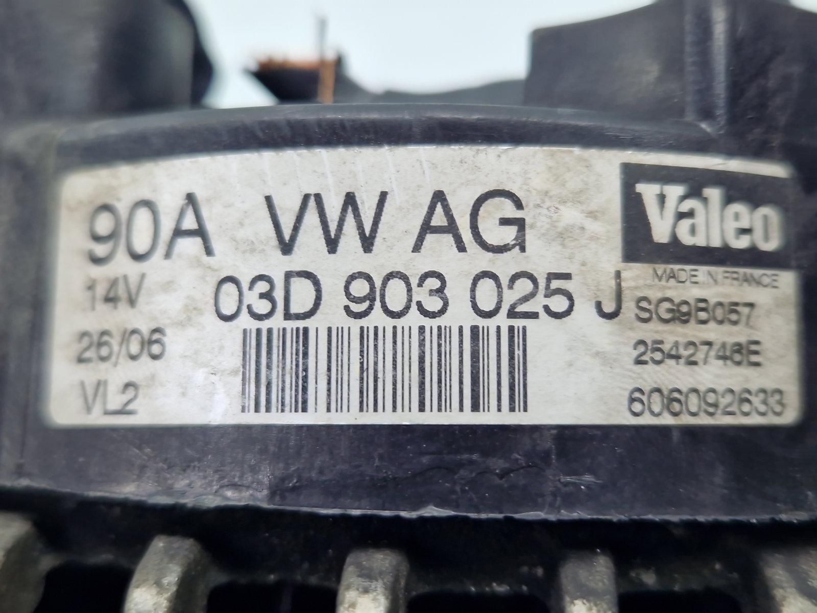 Alternator Volkswagen Fox (5Z1, 5Z3) [Fabr 2003-2011] 03D903025J 1.2 Benz BMD 40KW / 55CP - imagine 5