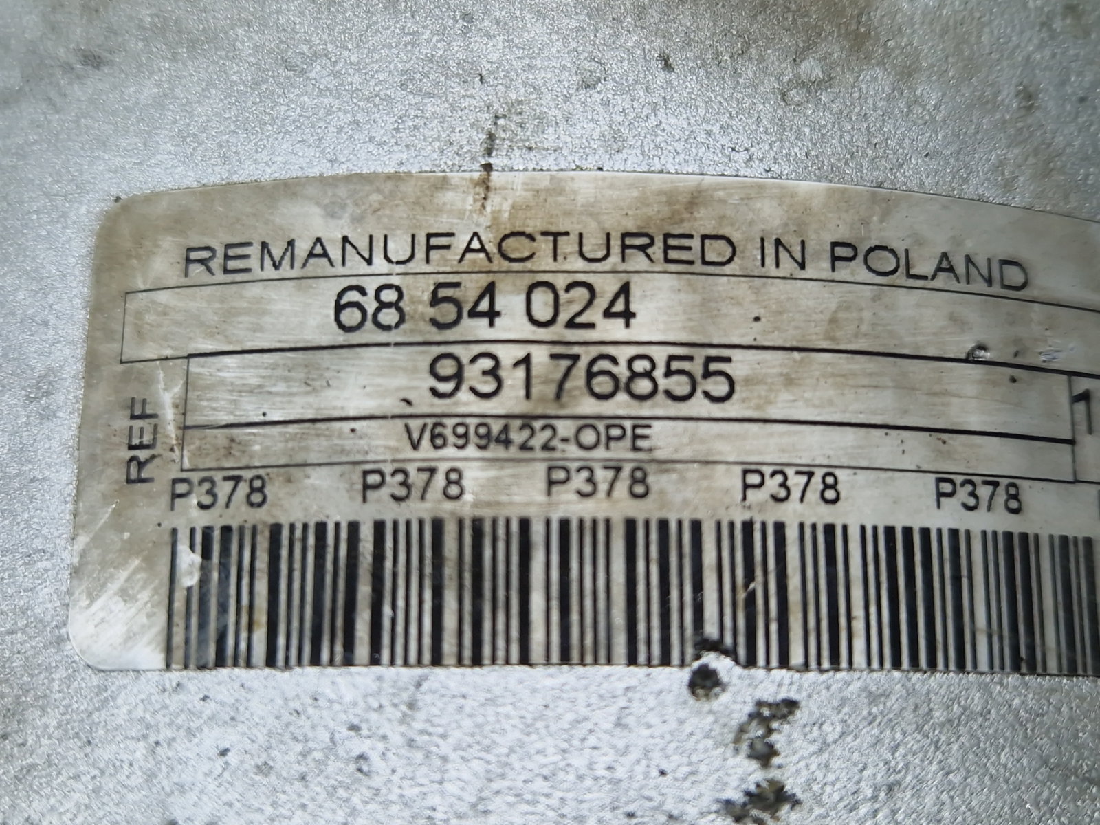 Compresor clima Opel Astra G [Fabr 1998-2004] 93176855 1.4 Benz Z14XE 66KW / 90CP - imagine 7