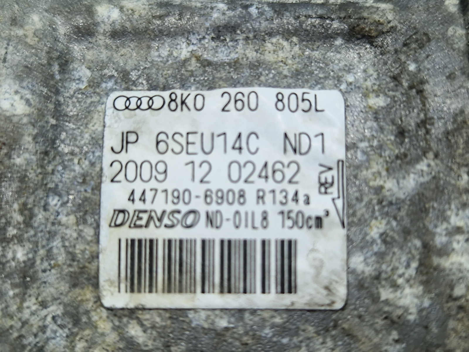 Compresor clima AUDI A5 Cabriolet (8F7) [Fabr 2009-2015] 8K0260805L 2.0 TDI CAHA 125KW / 170CP - imagine 5