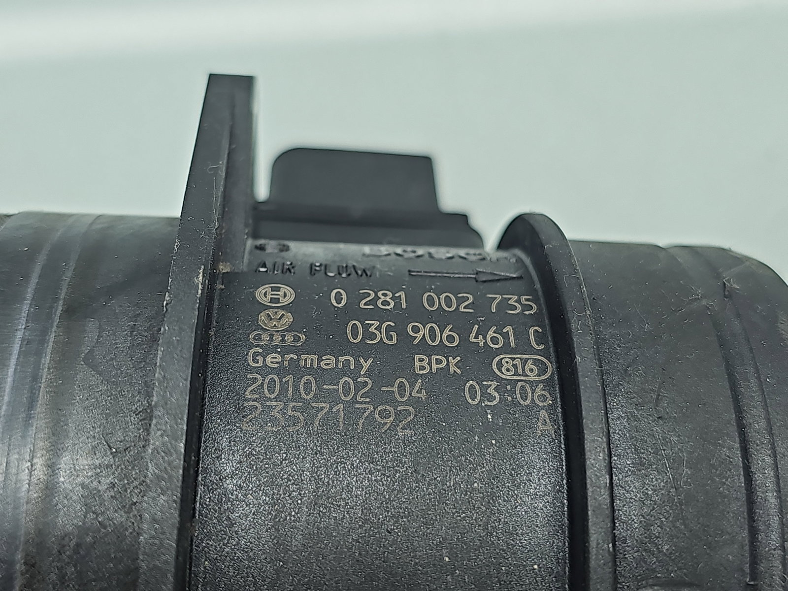 Debitmetru aer AUDI A5 Cabriolet (8F7) [Fabr 2009-2015] 03G906461C 2.0 TDI CAHA 125KW / 170CP - imagine 4