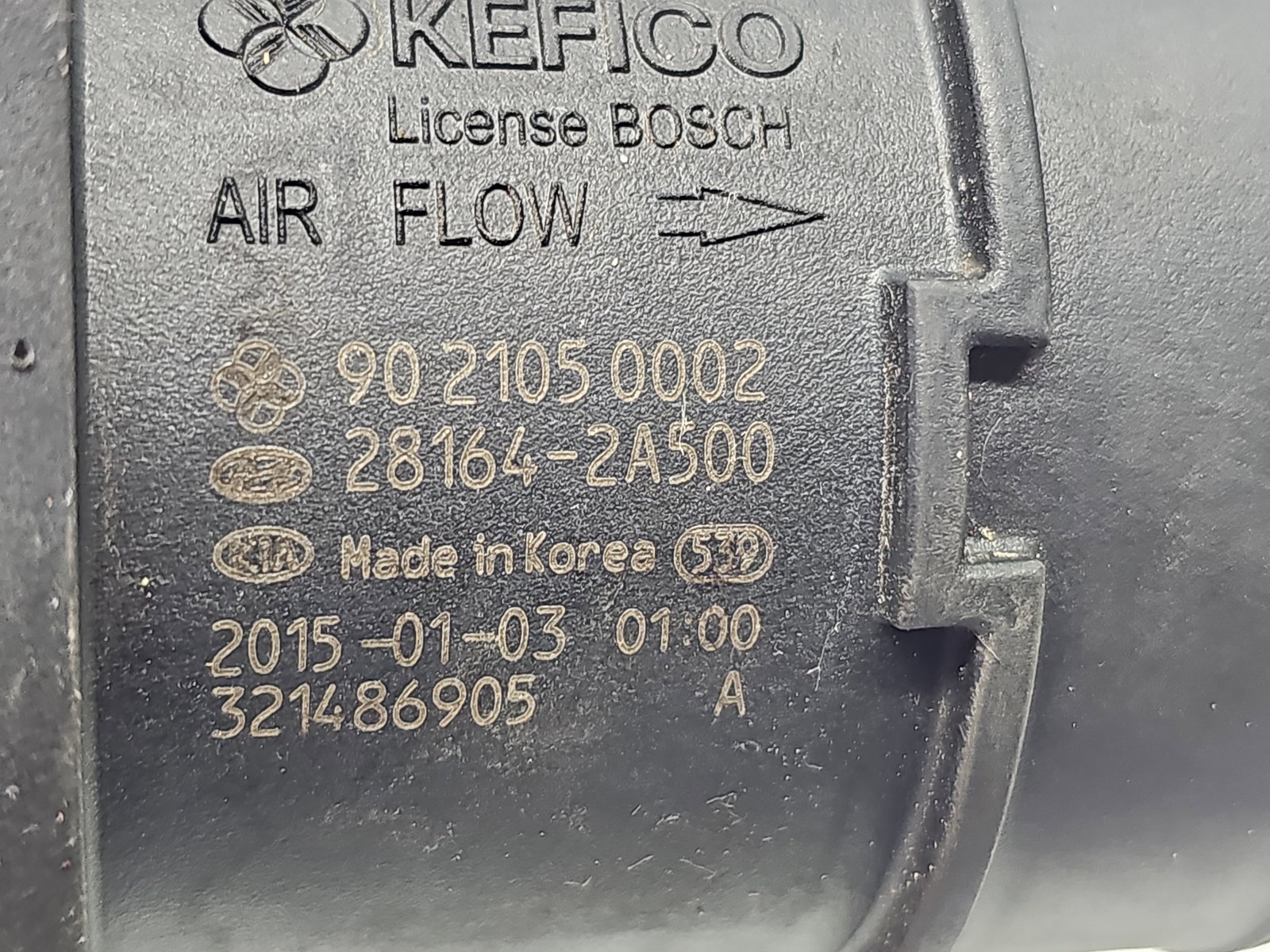 Debitmetru aer AUDI A5 Cabriolet (8F7) [Fabr 2009-2015] 28164-2A500 2.0 TDI CAHA 125KW / 170CP - imagine 5