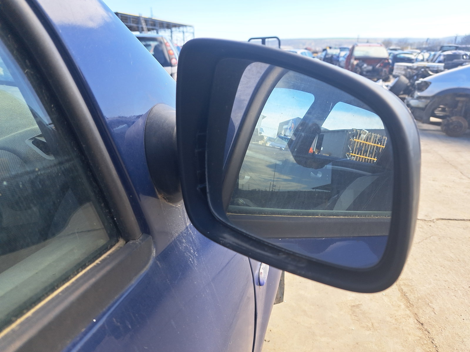 Oglinda dreapta Dacia Logan (LS) [Fabr 2004-2012] ALBASTRU - imagine 1