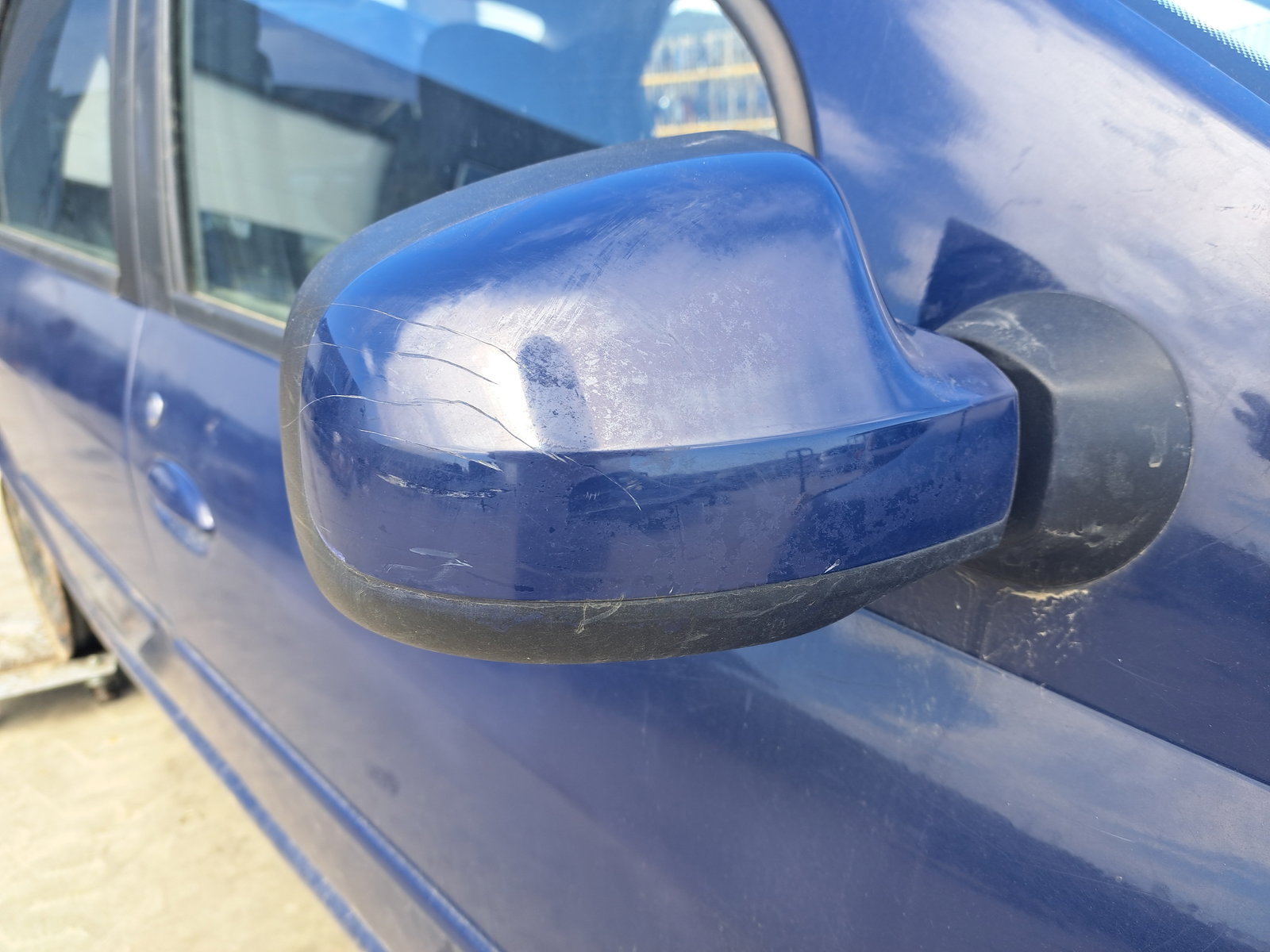 Oglinda dreapta Dacia Logan (LS) [Fabr 2004-2012] ALBASTRU - imagine 2