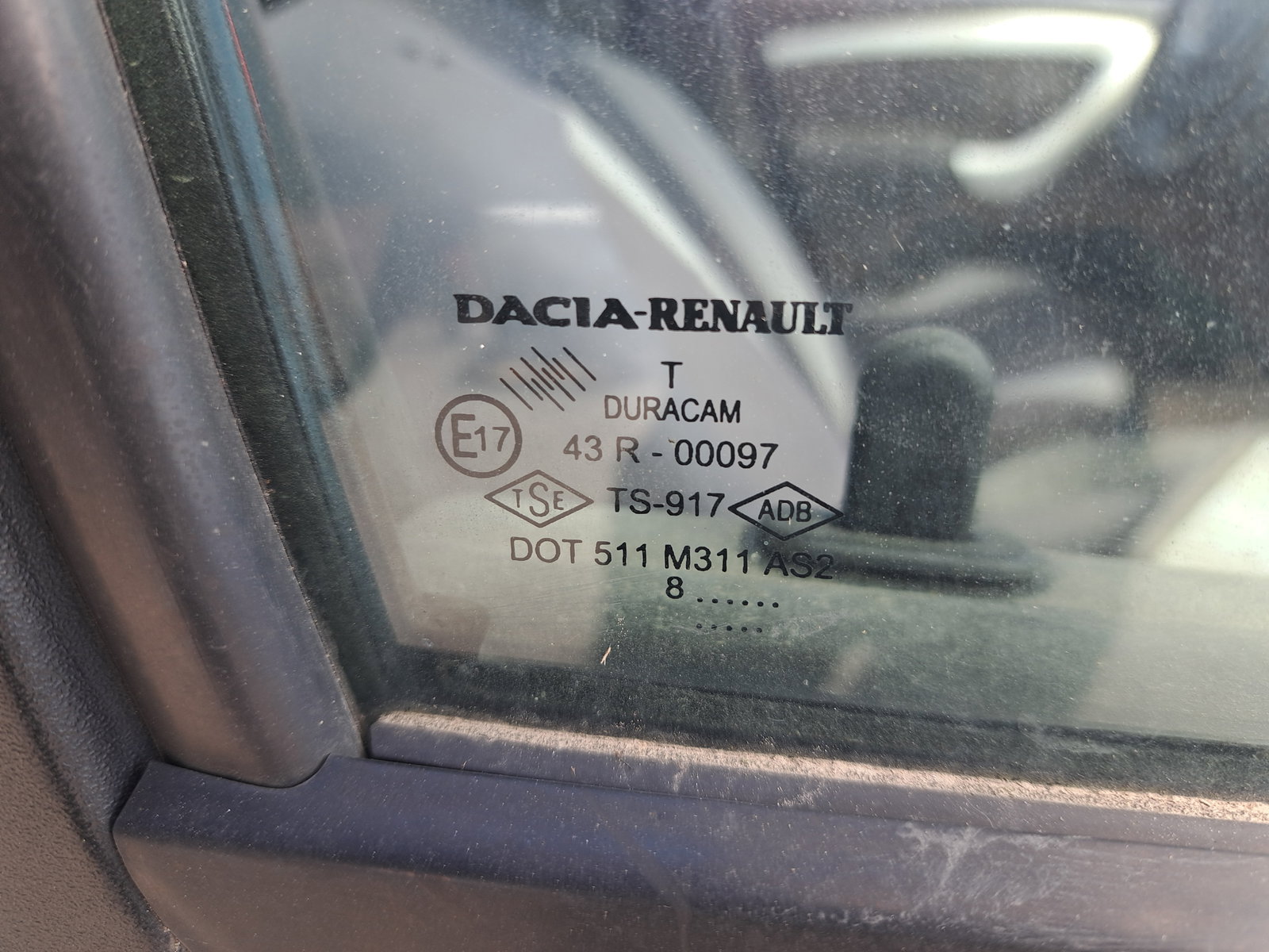 Geam usa dreapta fata Dacia Logan (LS) [Fabr 2004-2012] OEM - imagine 2