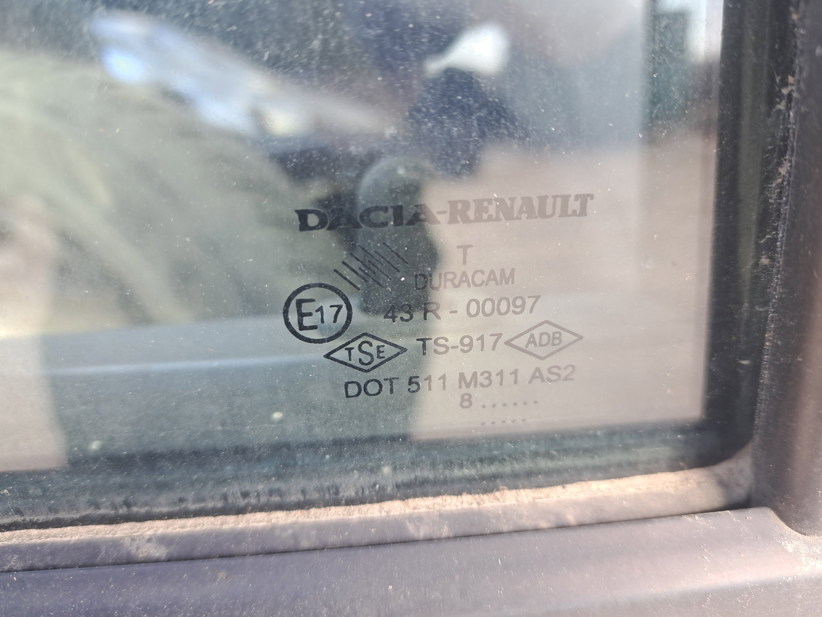 Geam usa dreapta spate Dacia Logan (LS) [Fabr 2004-2012] OEM - imagine 2