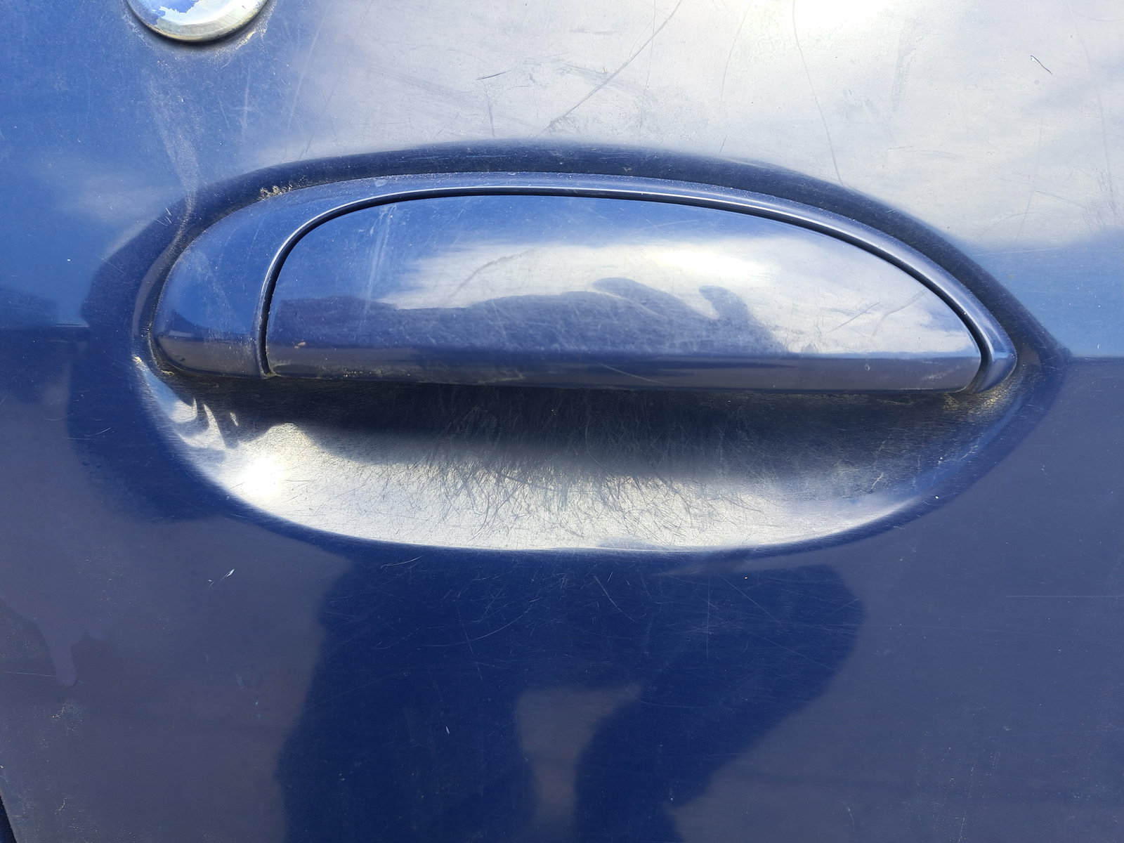 Maner usa dreapta fata Dacia Logan (LS) [Fabr 2004-2012] ALBASTRU