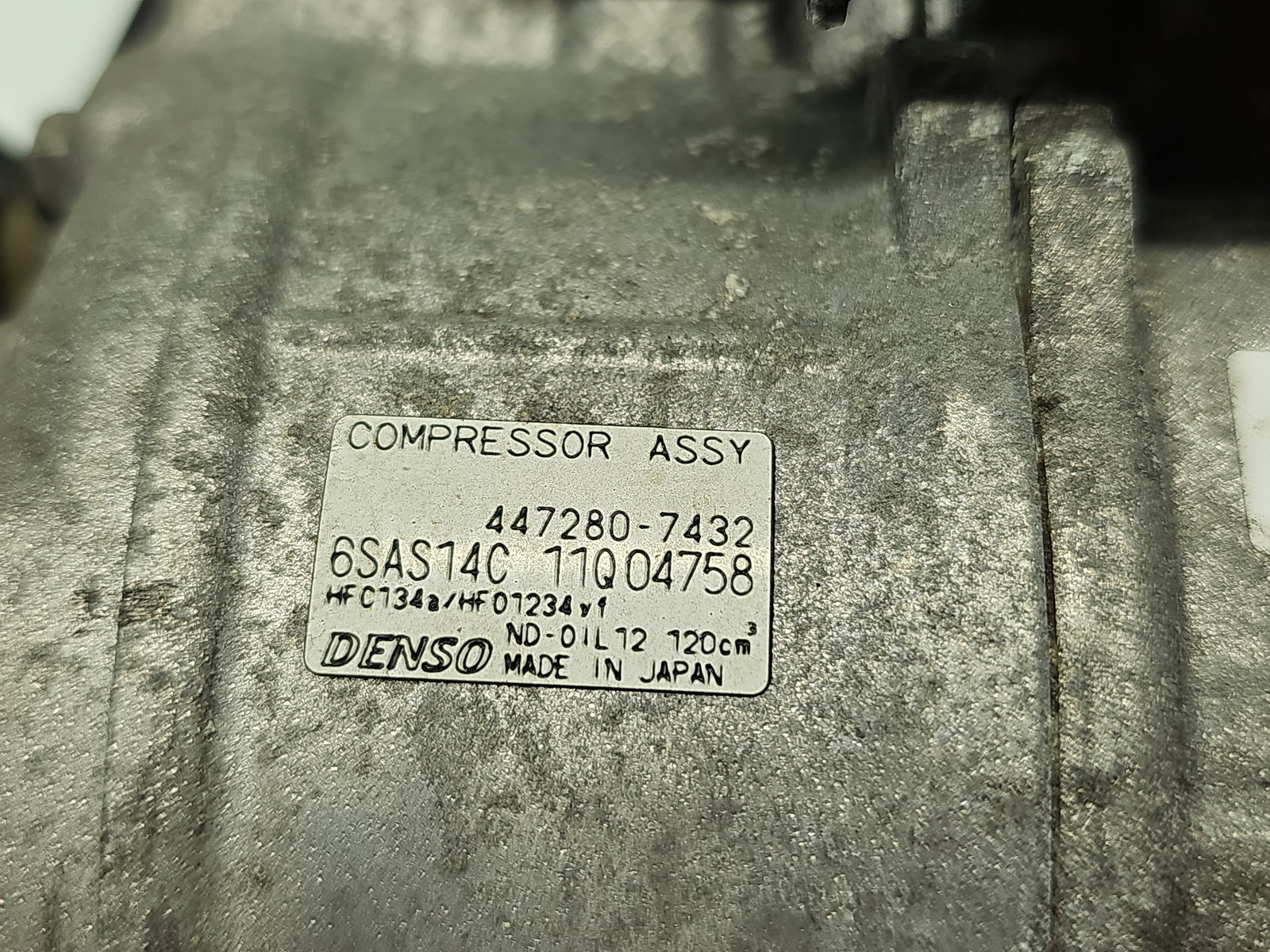 Compresor clima Mercedes Clasa A (W176) [Fabr 2012-2018] 447280-7432 1.5 CDI 607951 80KW / 109CP - imagine 6