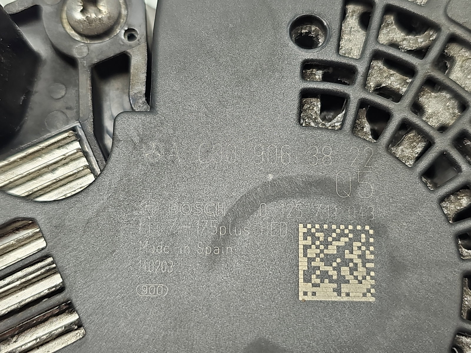 Alternator Mercedes Clasa A (W176) [Fabr 2012-2018] A0009063822 1.5 CDI 607951 80KW / 109CP - imagine 6