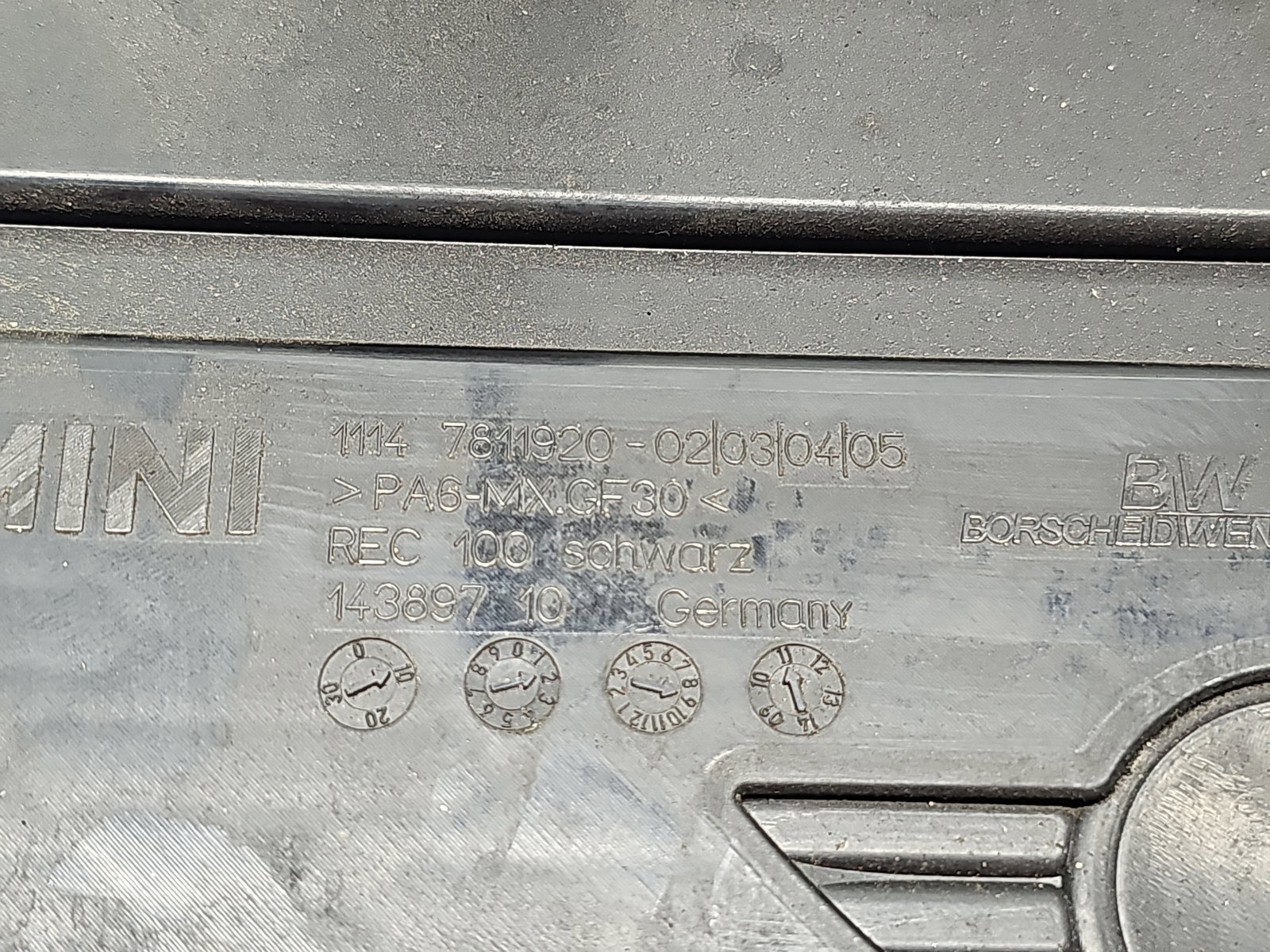 Capac motor MINI Countryman (R60) [Fabr 2010-2016] 7811920-02 1.6 N47C 82KW / 112CP - imagine 3