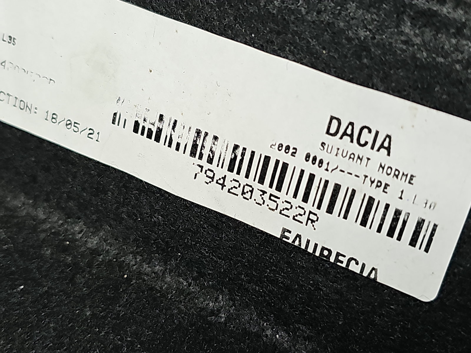 Polita portbagaj Dacia Duster 2 [Fabr 2017-2023] 794203522R - imagine 5