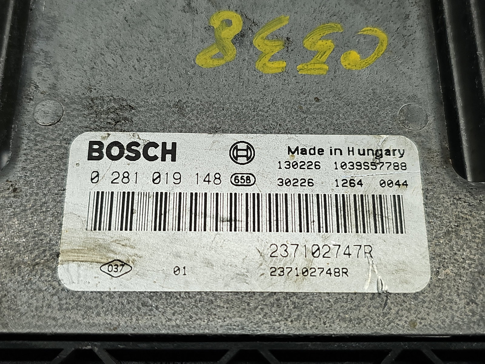 Calculator motor ECU Renault Clio 4 (B98) Hatchback [Fabr 2012-2020] 237102747R 1.5 DCI K9K612 66KW / 90CP - imagine 5