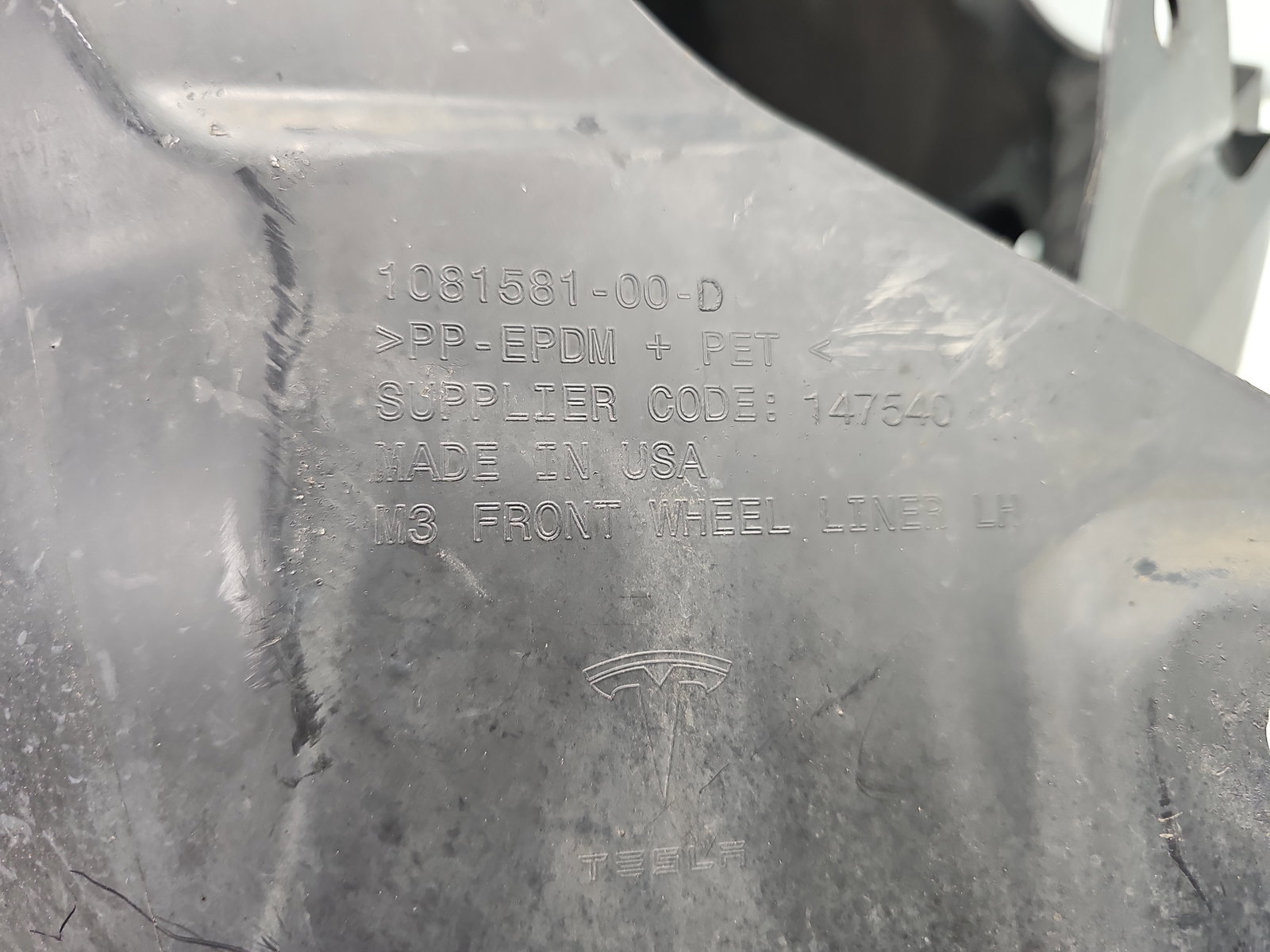 Carenaj roata stanga fata TESLA Model 3 [Fabr 2020-2025] 1081581-00-D - imagine 5