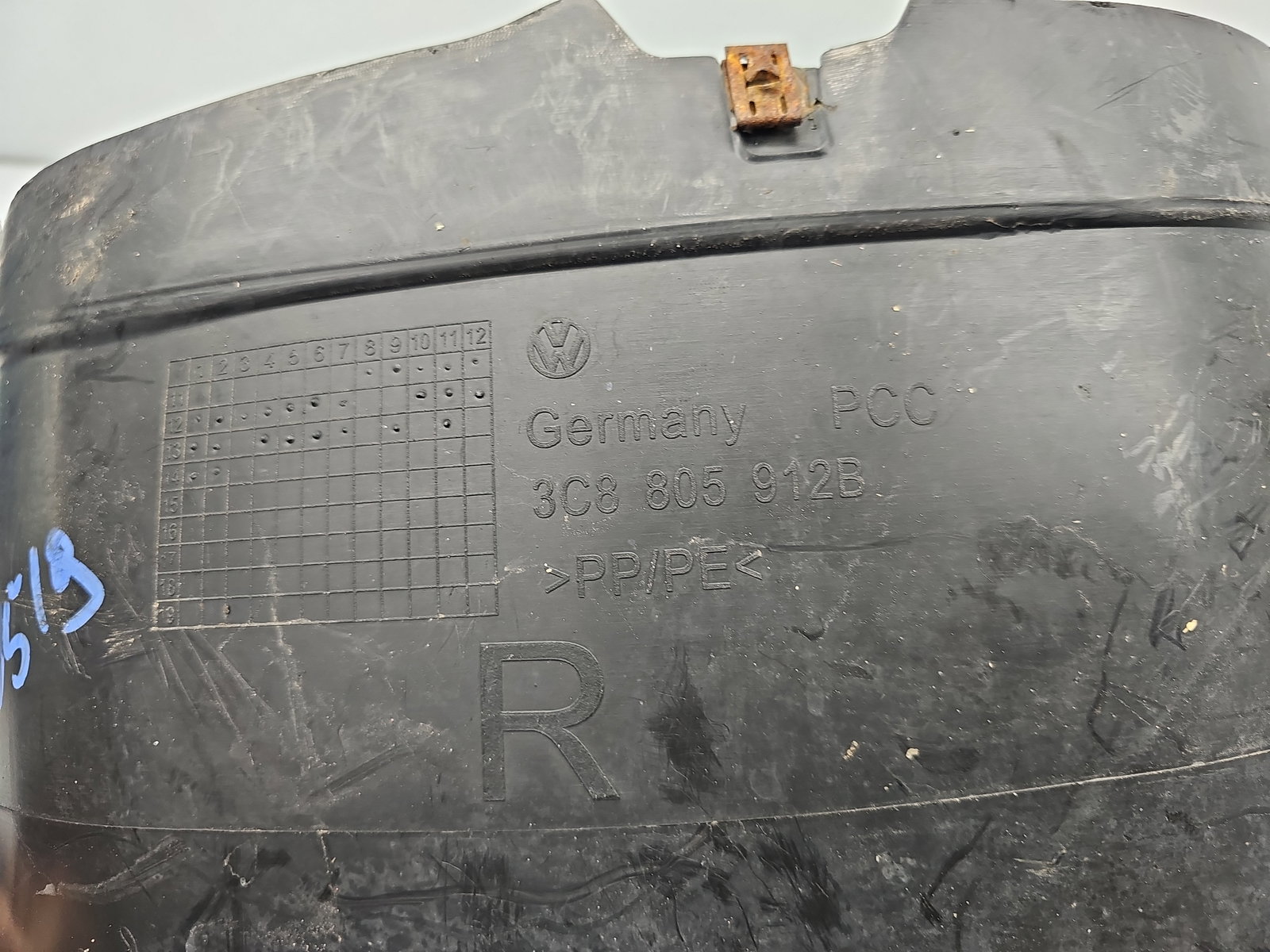 Carenaj roata dreapta fata Volkswagen Passat CC (358) Facelift [Fabr 2012-2016] 3C8805912B - imagine 5