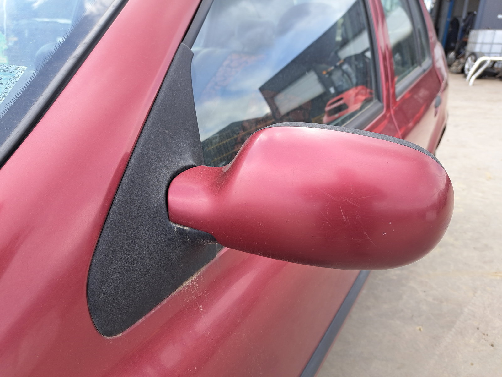 Oglinda stanga Renault Clio 2 [Fabr 1998-2004] ROSU - imagine 2