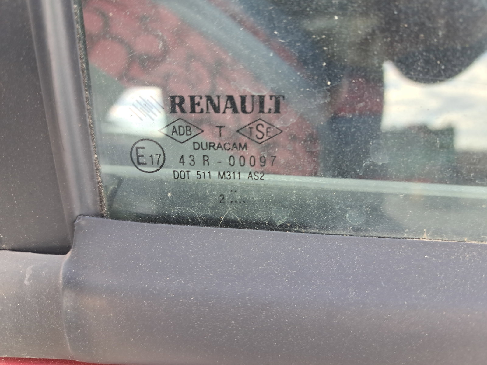 Geam usa dreapta spate Renault Clio 2 [Fabr 1998-2004] OEM - imagine 2