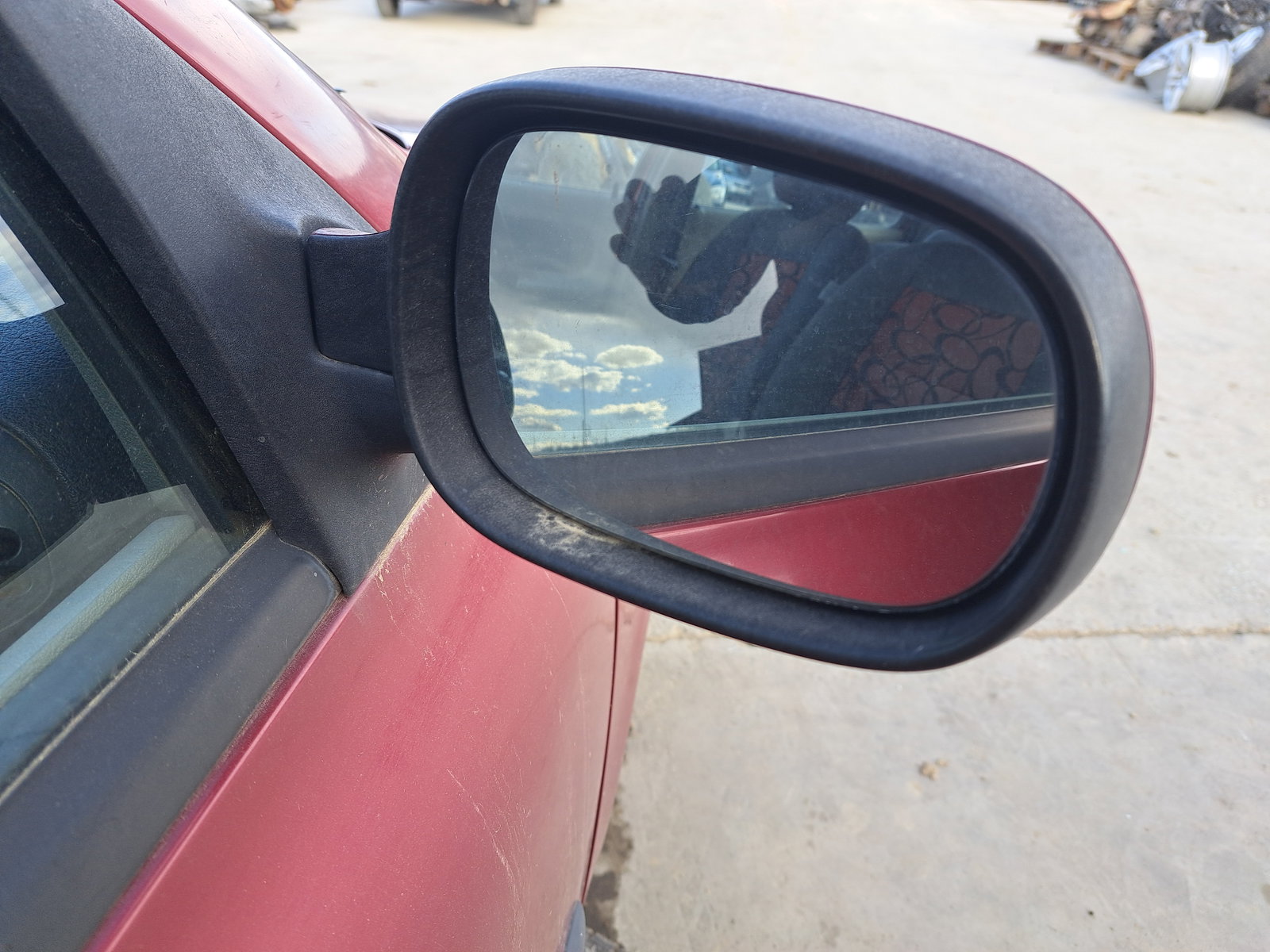 Oglinda dreapta Renault Clio 2 [Fabr 1998-2004] ROSU - imagine 1