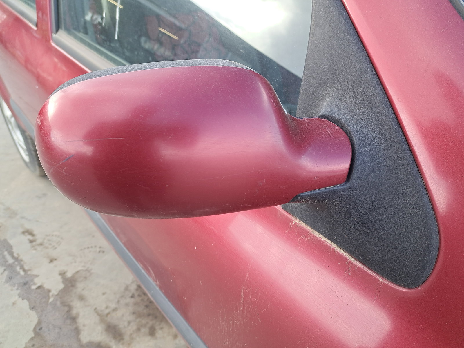 Oglinda dreapta Renault Clio 2 [Fabr 1998-2004] ROSU - imagine 2