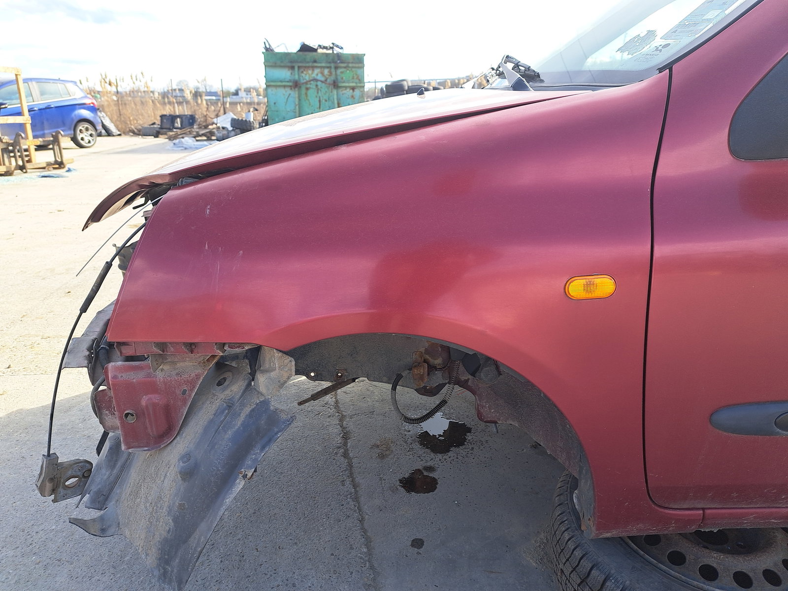 Aripa stanga fata Renault Clio 2 [Fabr 1998-2004] ROSU - imagine 1