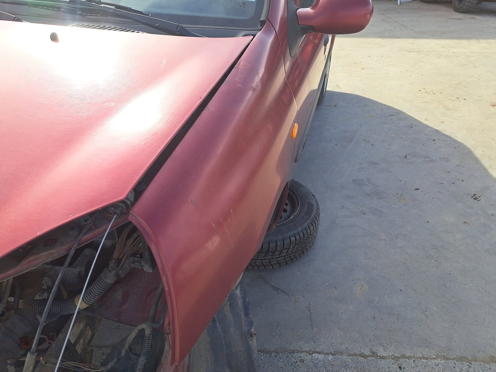 Aripa stanga fata Renault Clio 2 [Fabr 1998-2004] ROSU - imagine 2