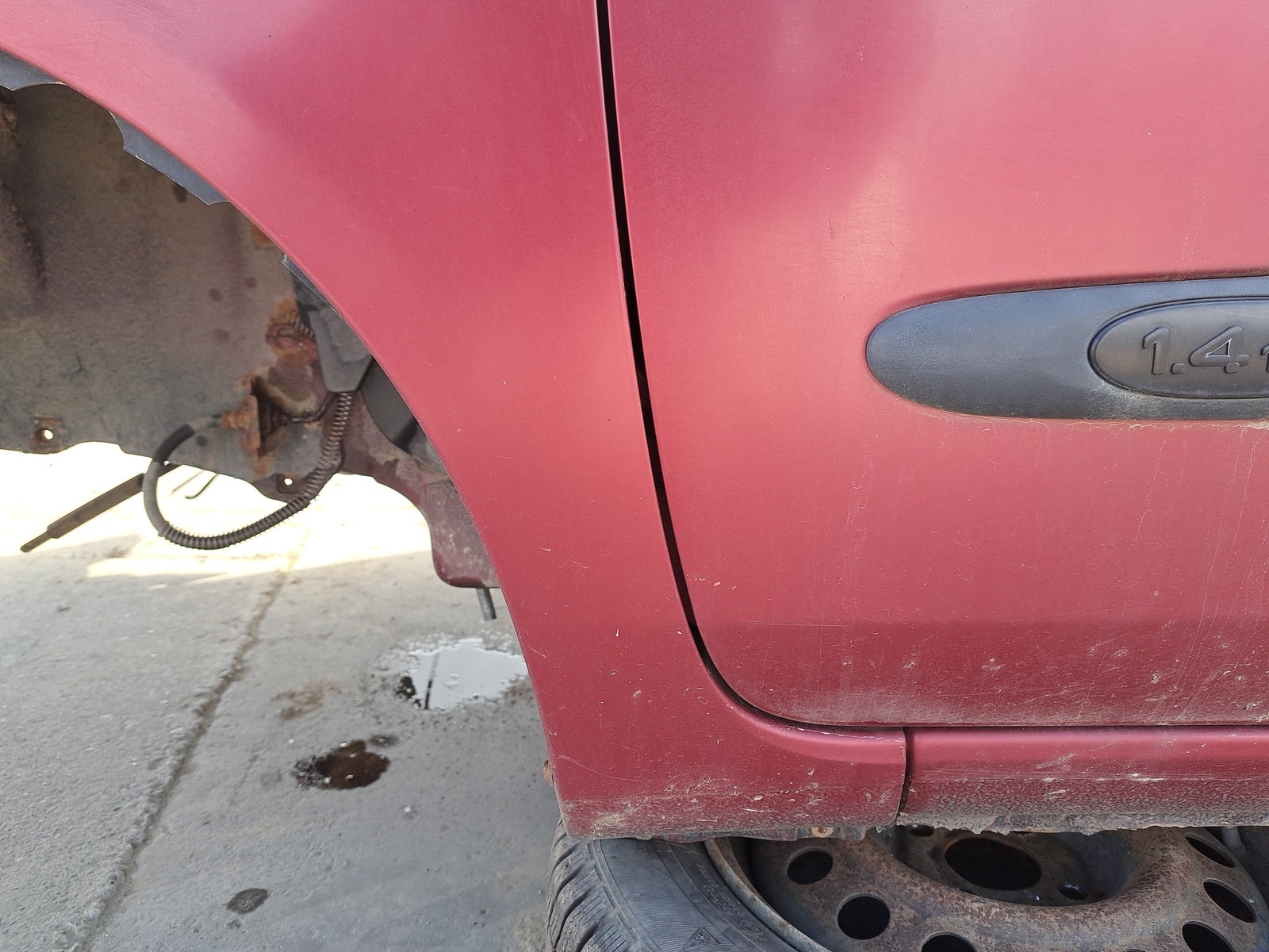 Aripa stanga fata Renault Clio 2 [Fabr 1998-2004] ROSU - imagine 3