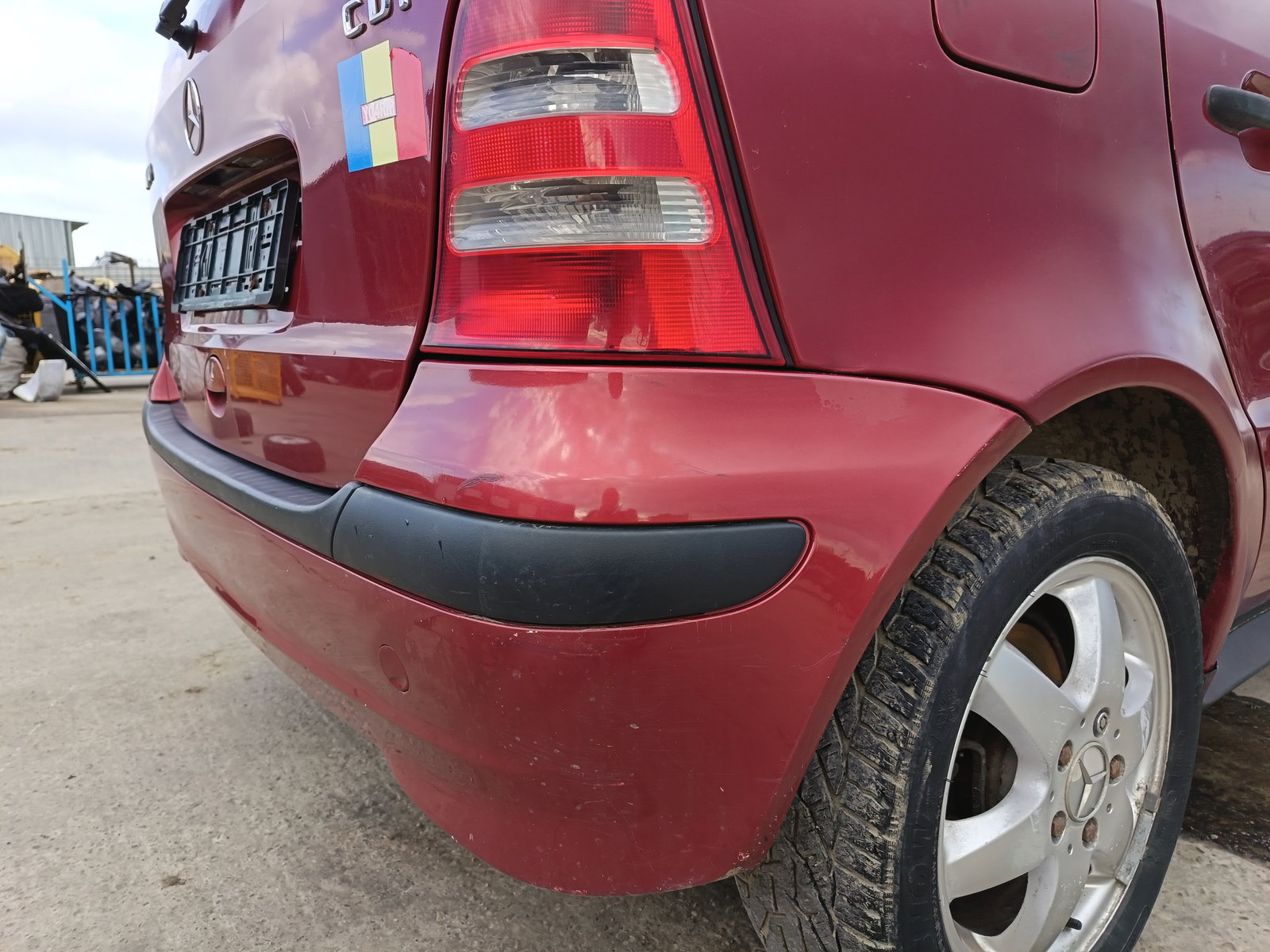 Bara spate Mercedes Clasa A (W168) [Fabr 1997-2004] ROSU - imagine 2