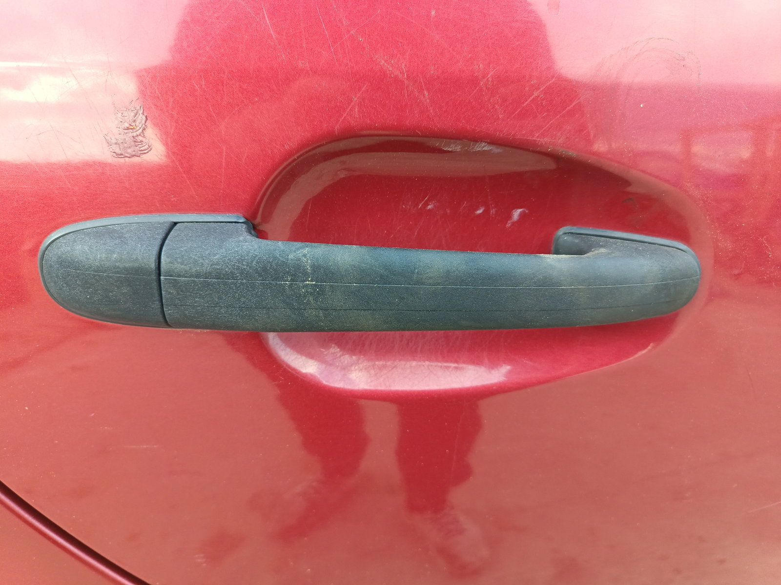 Maner usa dreapta spate Mercedes Clasa A (W168) [Fabr 1997-2004] ROSU - imagine 1