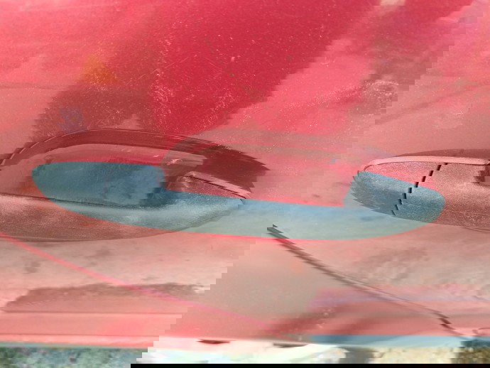 Maner usa dreapta spate Mercedes Clasa A (W168) [Fabr 1997-2004] ROSU