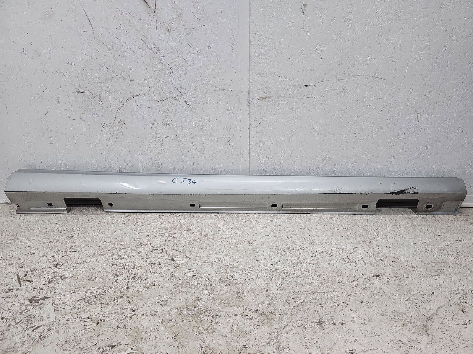 Prag lateral dreapta Mercedes Clasa A (W176) [Fabr 2012-2018] 761 Polar Silver - imagine 2