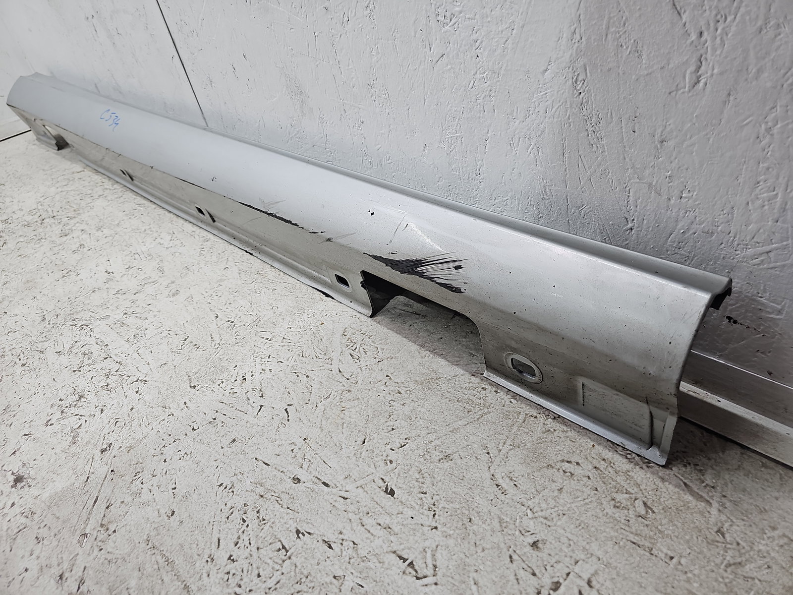 Prag lateral dreapta Mercedes Clasa A (W176) [Fabr 2012-2018] 761 Polar Silver - imagine 3