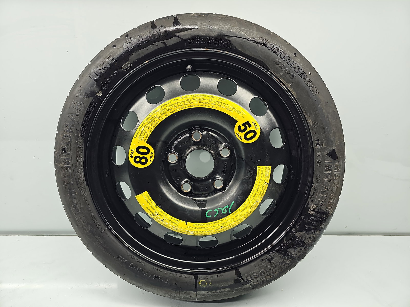 Roata rezerva slim Volkswagen Golf 6 (5K1) [Fabr 2009-2013] Hatchback 1K0601027F - imagine 1