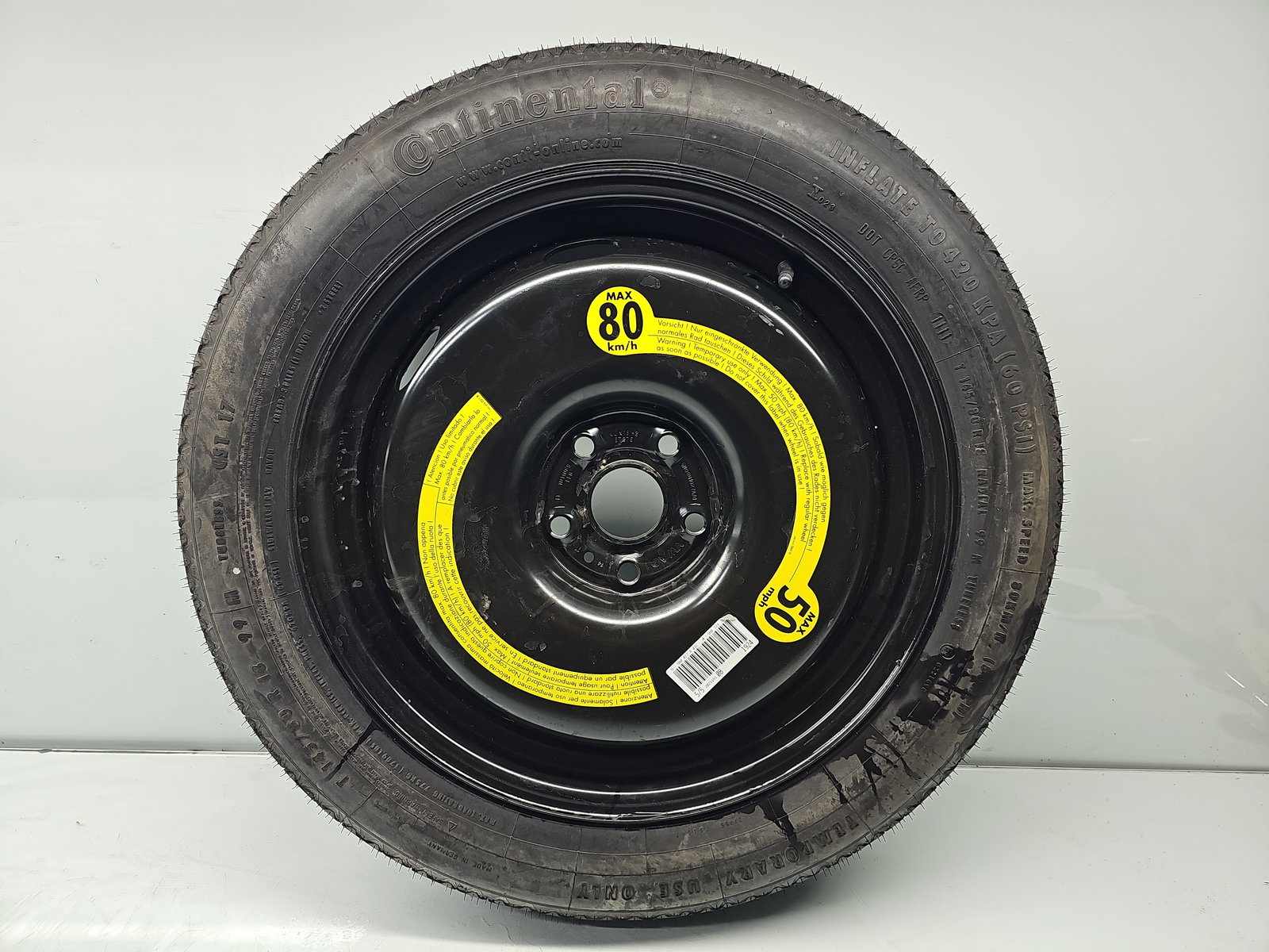 Roata rezerva slim Volkswagen Tiguan (5N) [Fabr 2007-2016] SUV 5N0601027A - imagine 1