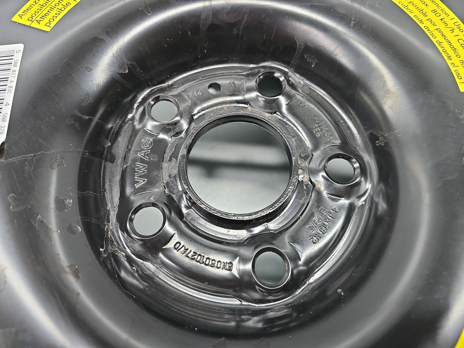 Roata rezerva slim Volkswagen Tiguan (5N) [Fabr 2007-2016] SUV 5N0601027A - imagine 4