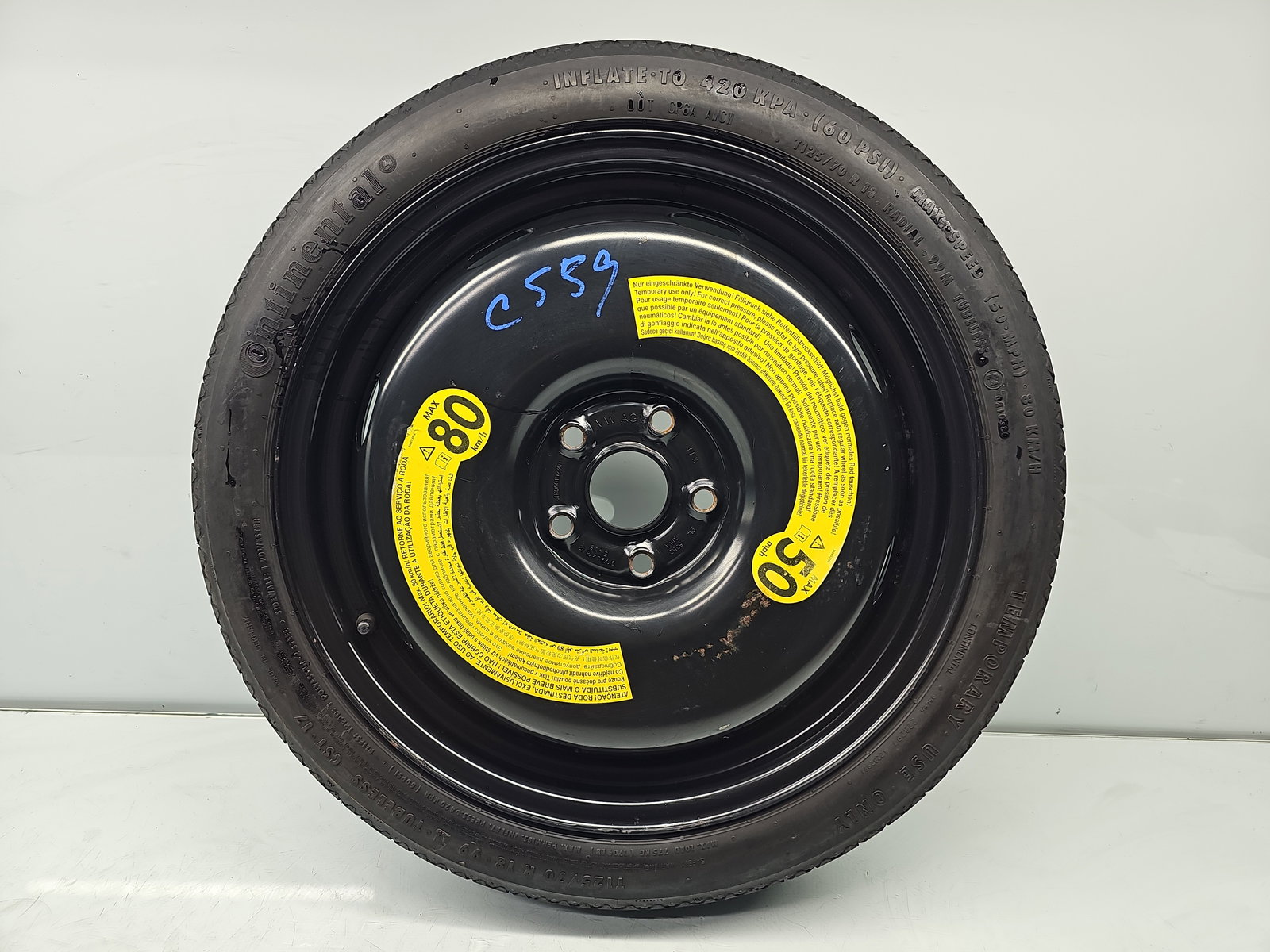 Roata rezerva slim AUDI A3 (8VS) [Fabr 2013-prezent] Berlina S-line 1K0601027AP - imagine 1