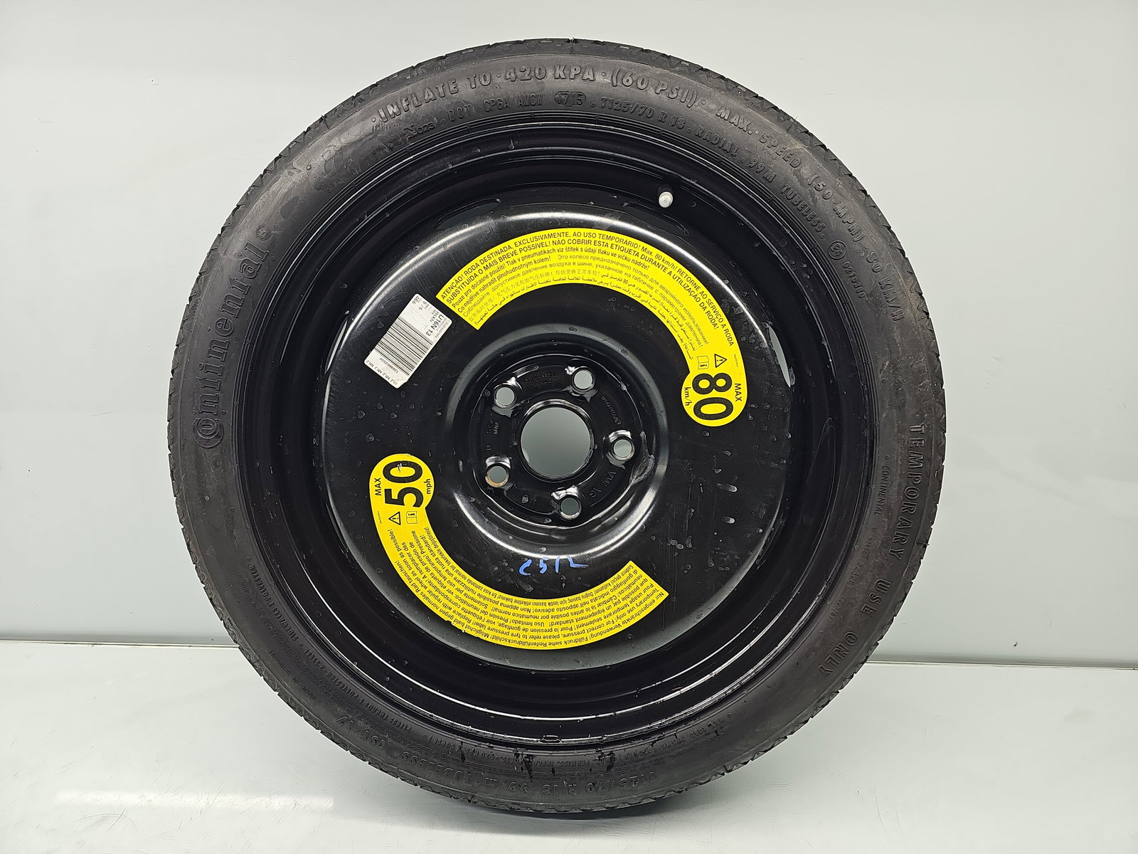 Roata rezerva slim Volkswagen Passat B8 (3G2) [Fabr 2015-prezent] 1K0601027AP - imagine 1