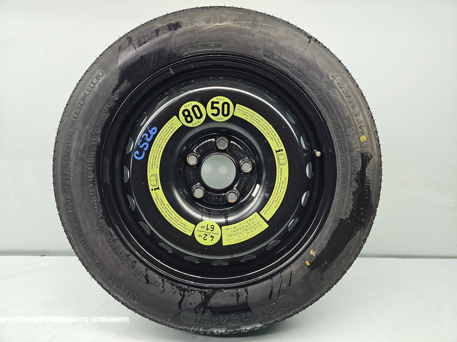 Roata rezerva slim Mercedes Clasa C (W204) [Fabr 2007-2014] 2044000302 - imagine 1