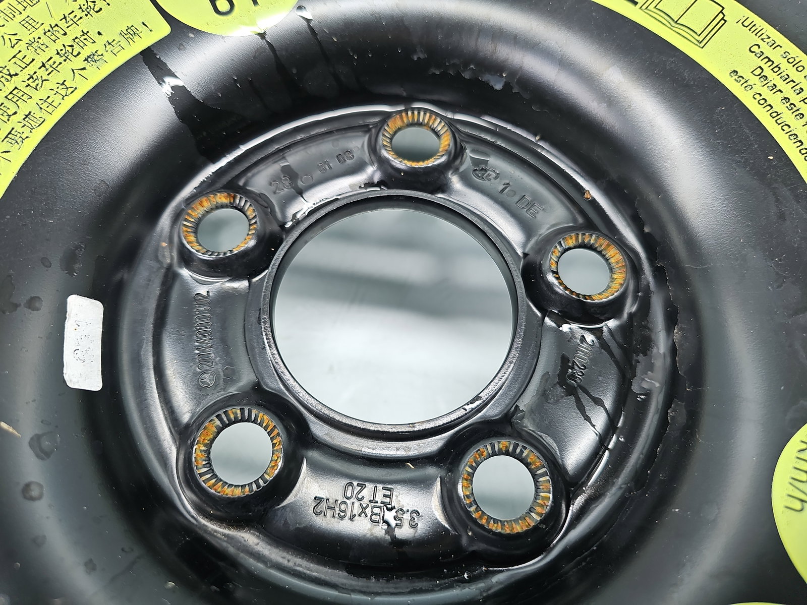 Roata rezerva slim Mercedes Clasa C (W204) [Fabr 2007-2014] 2044000302 - imagine 4