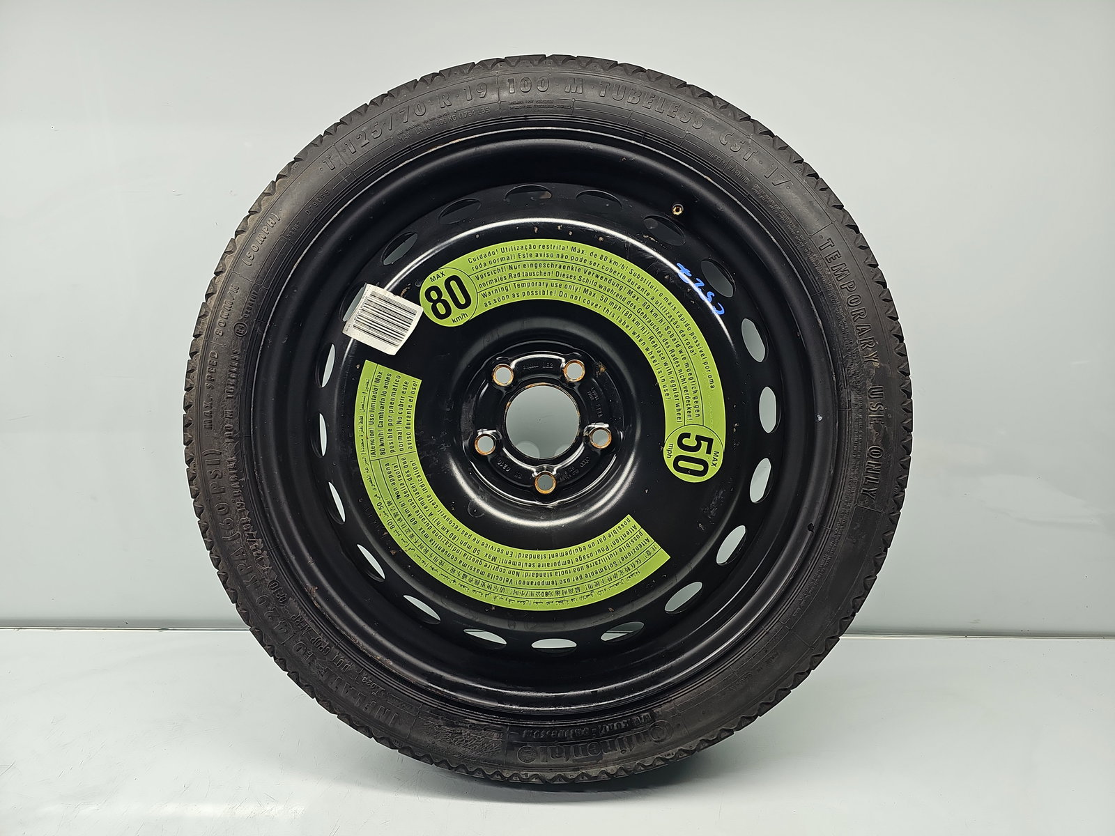 Roata rezerva slim AUDI A5 Cabriolet (8F7) [Fabr 2009-2015] 8K0601027B - imagine 1