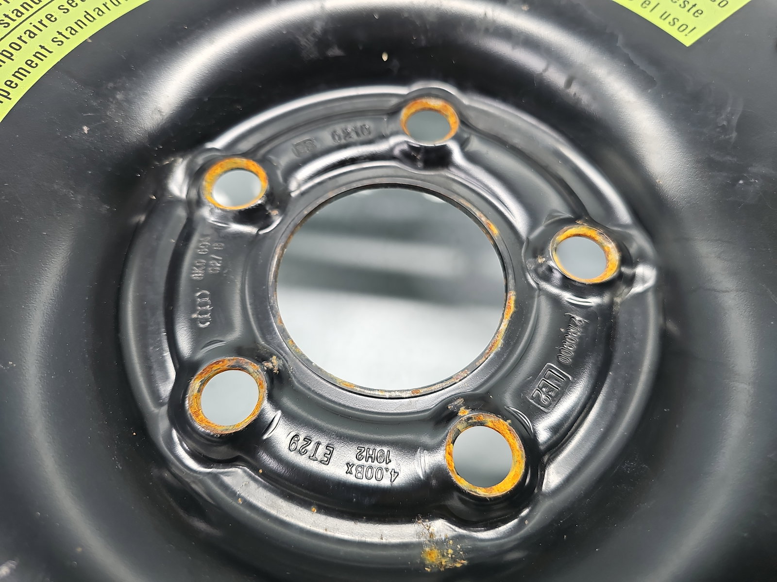 Roata rezerva slim AUDI A5 Cabriolet (8F7) [Fabr 2009-2015] 8K0601027B - imagine 4