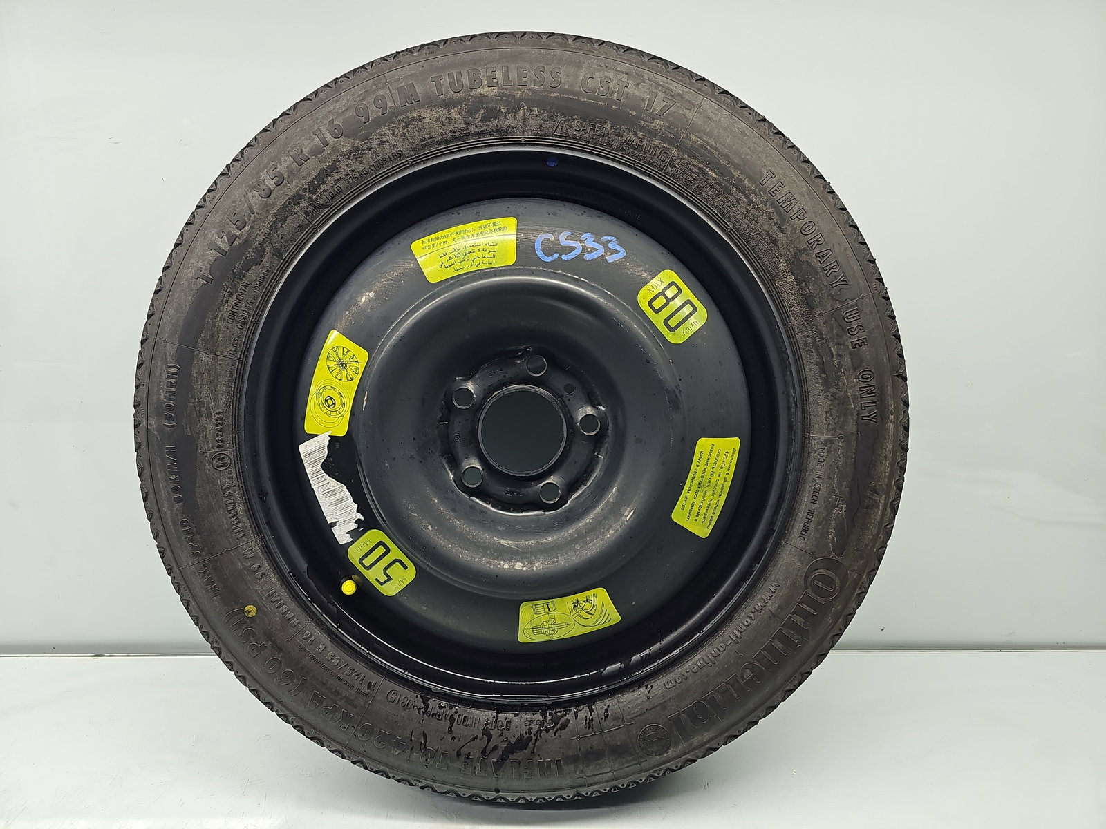 Roata rezerva slim PEUGEOT 308 (II) [Fabr 2013-2020] OEM - imagine 1