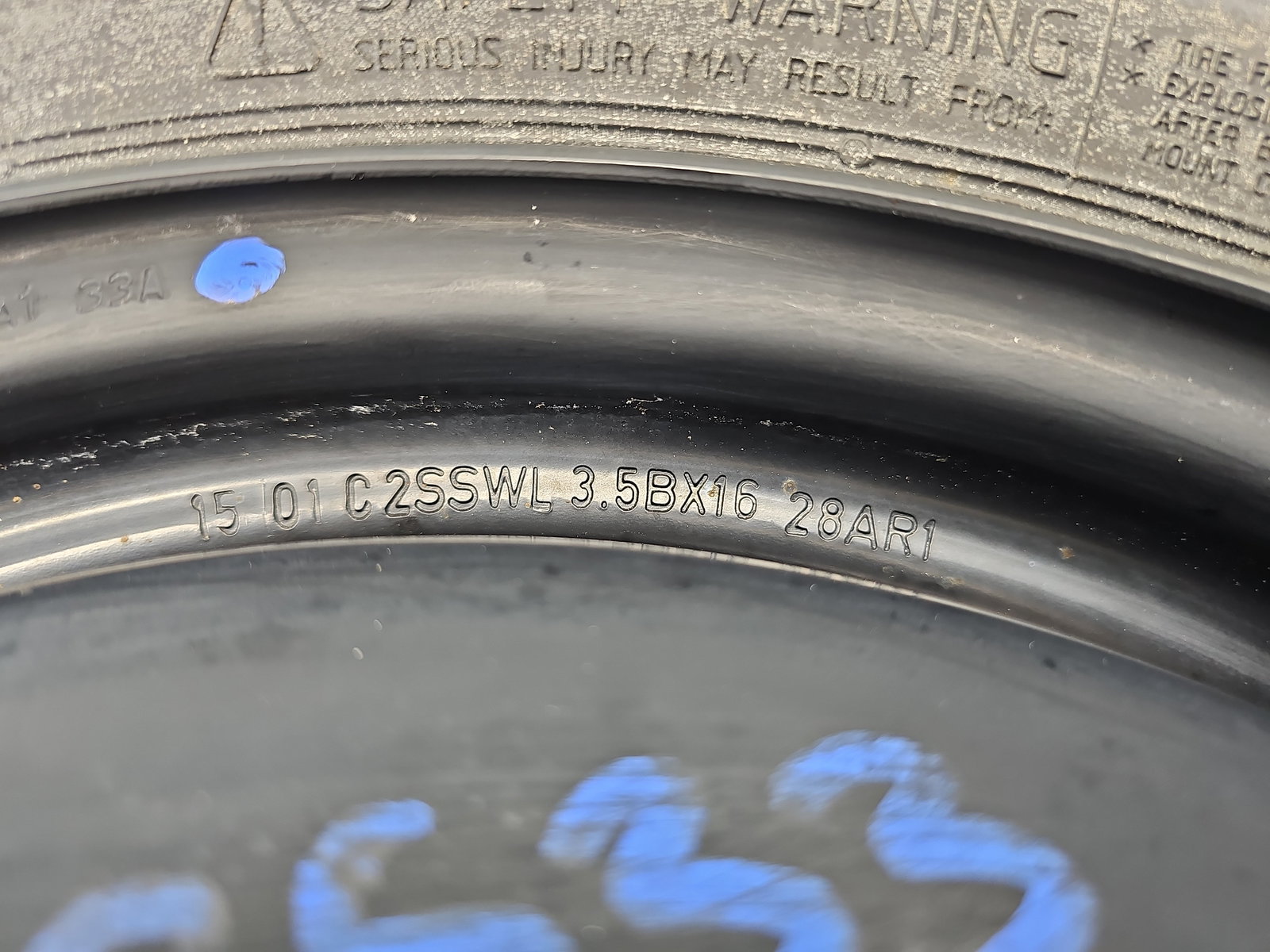 Roata rezerva slim PEUGEOT 308 (II) [Fabr 2013-2020] OEM - imagine 5