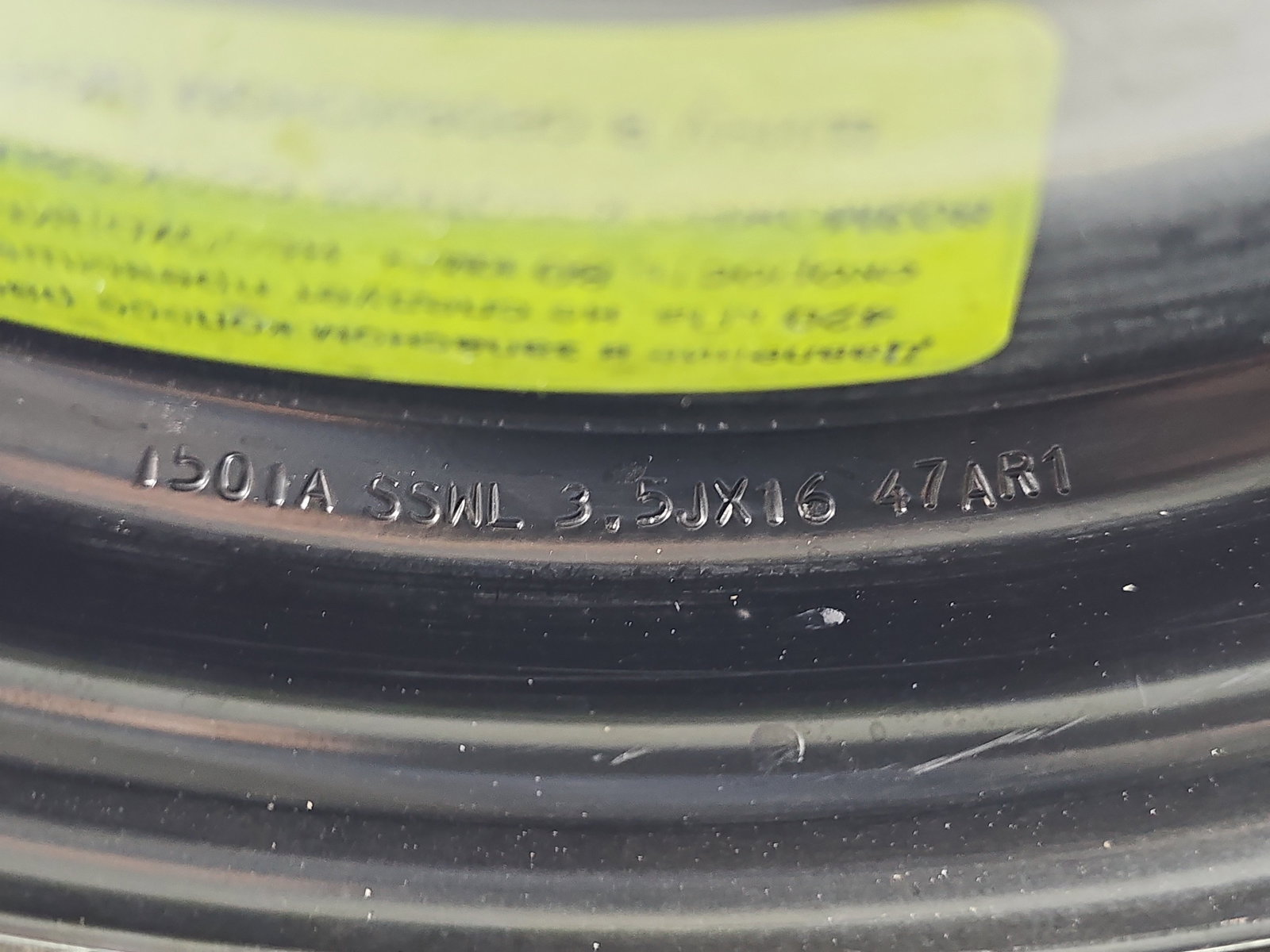 Roata rezerva slim PEUGEOT 2008 [Fabr 2013-prezent] 0EM - imagine 5