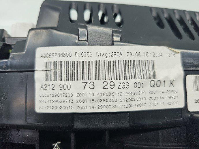 Ceas bord Mercedes Clasa E (W212) Facelift [Fabr 2009-2016] A2129007329