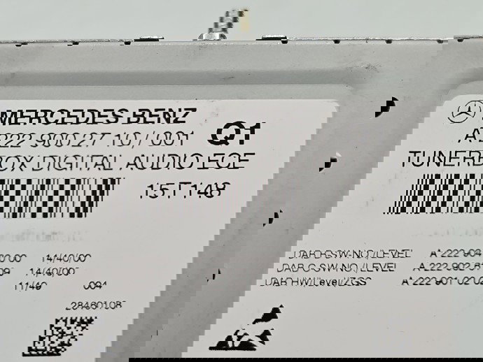 Amplificator audio Mercedes Clasa E (W212) Facelift [Fabr 2009-2016] A2229002710