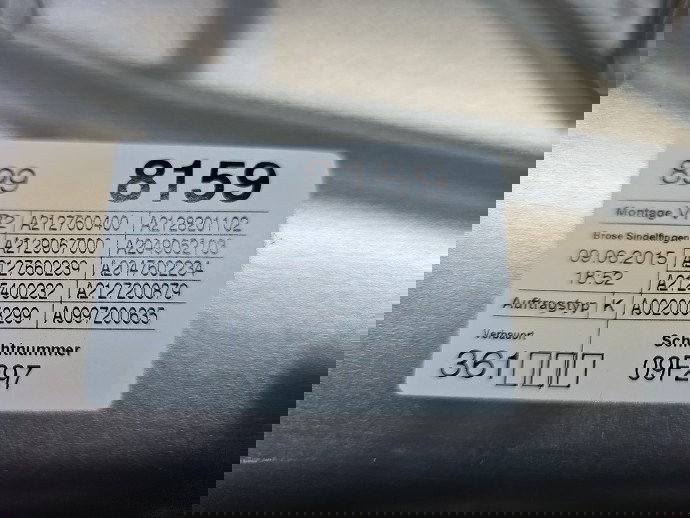 Macara electrica geam dreapta fata Mercedes Clasa E (W212) Facelift [Fabr 2009-2016] A2127600400