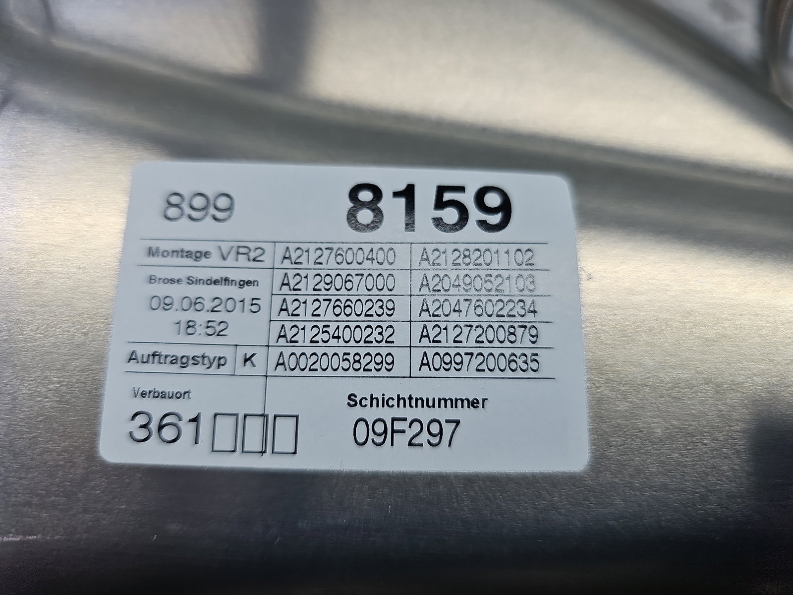 Macara electrica geam dreapta fata Mercedes Clasa E (W212) Facelift [Fabr 2009-2016] A2127600400 - imagine 5