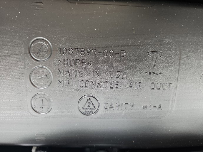 Cotiera TESLA Model 3 [Fabr 2020-2025] 1087897-00-B