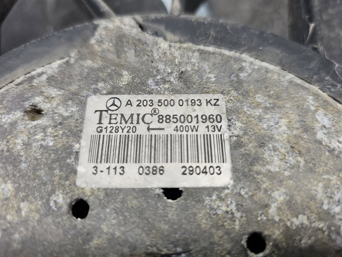 Electroventilator Mercedes Clasa C (W203) [Fabr 2000-2007] A2035000193 2.2 CDI 611962 85KW / 115CP