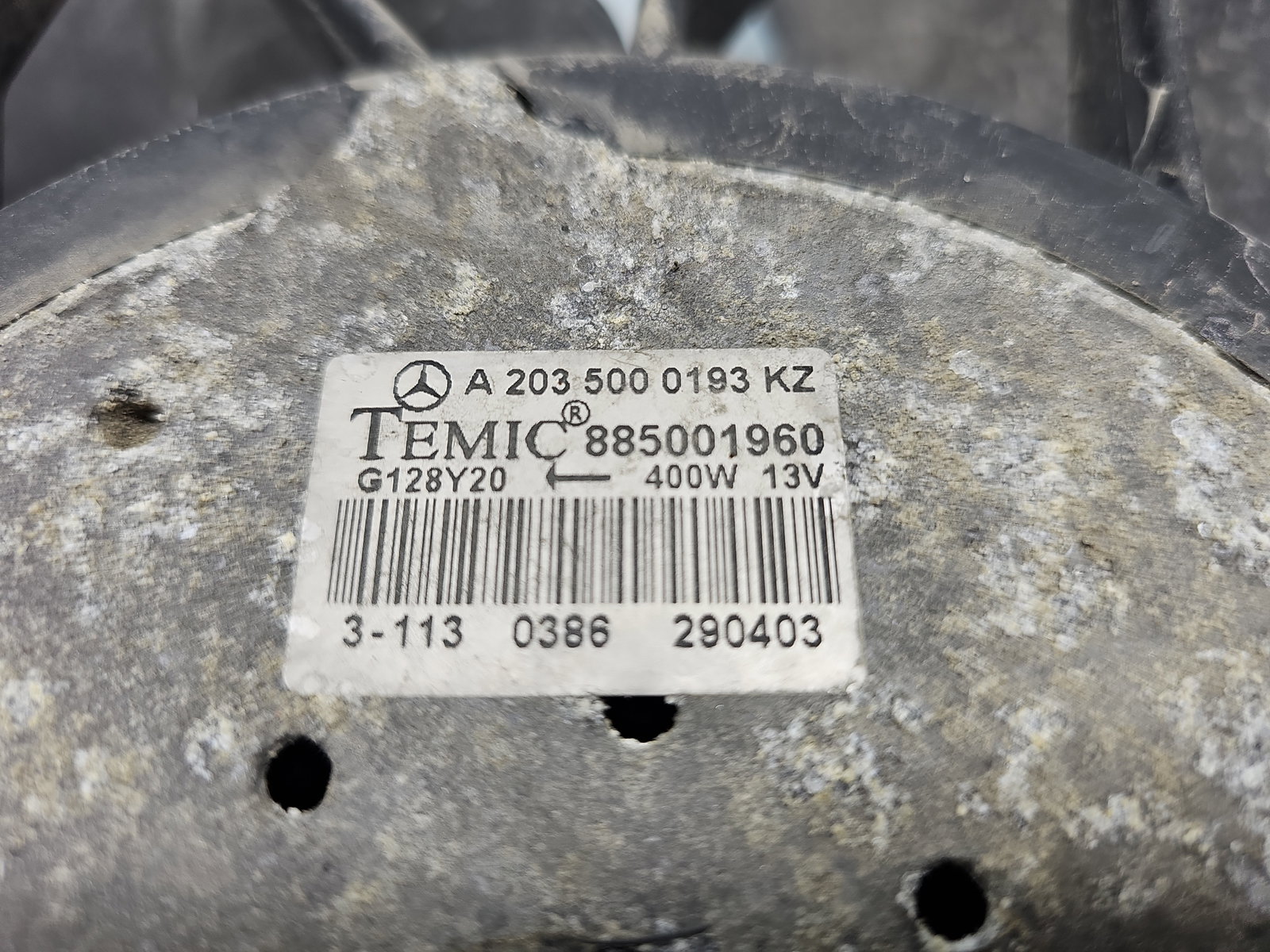 Electroventilator Mercedes Clasa C (W203) [Fabr 2000-2007] A2035000193 2.2 CDI 611962 85KW / 115CP - imagine 7