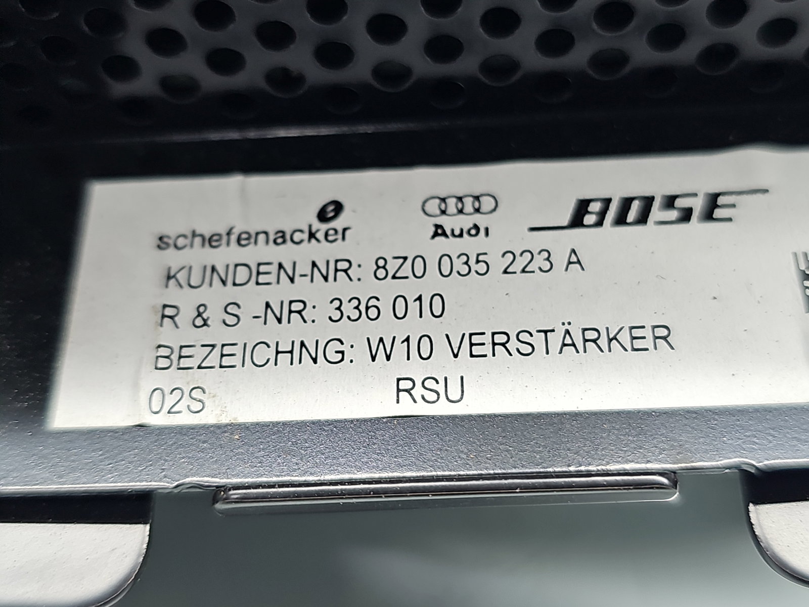 Amplificator audio AUDI A2 (8Z0) [Fabr 2000-2005] 8Z0035223A - imagine 7