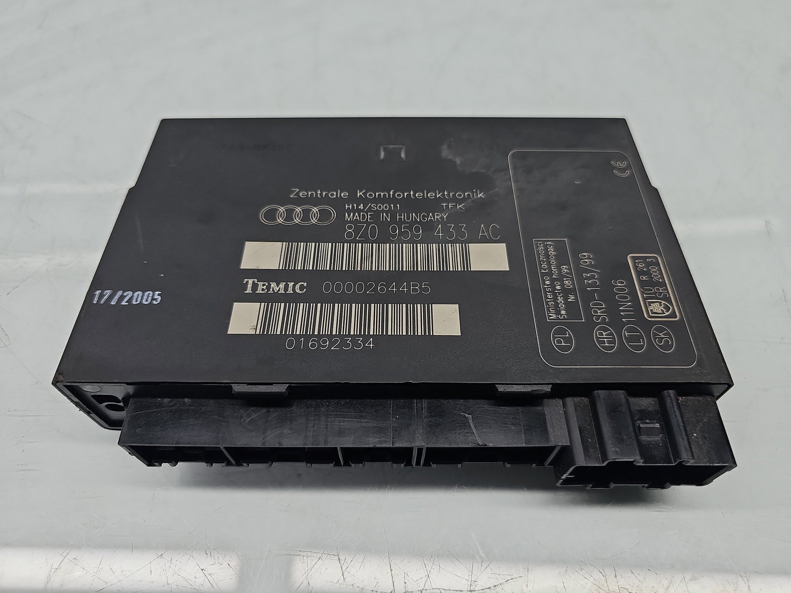 Modul confort AUDI A2 (8Z0) [Fabr 2000-2005] 8Z0959433AC